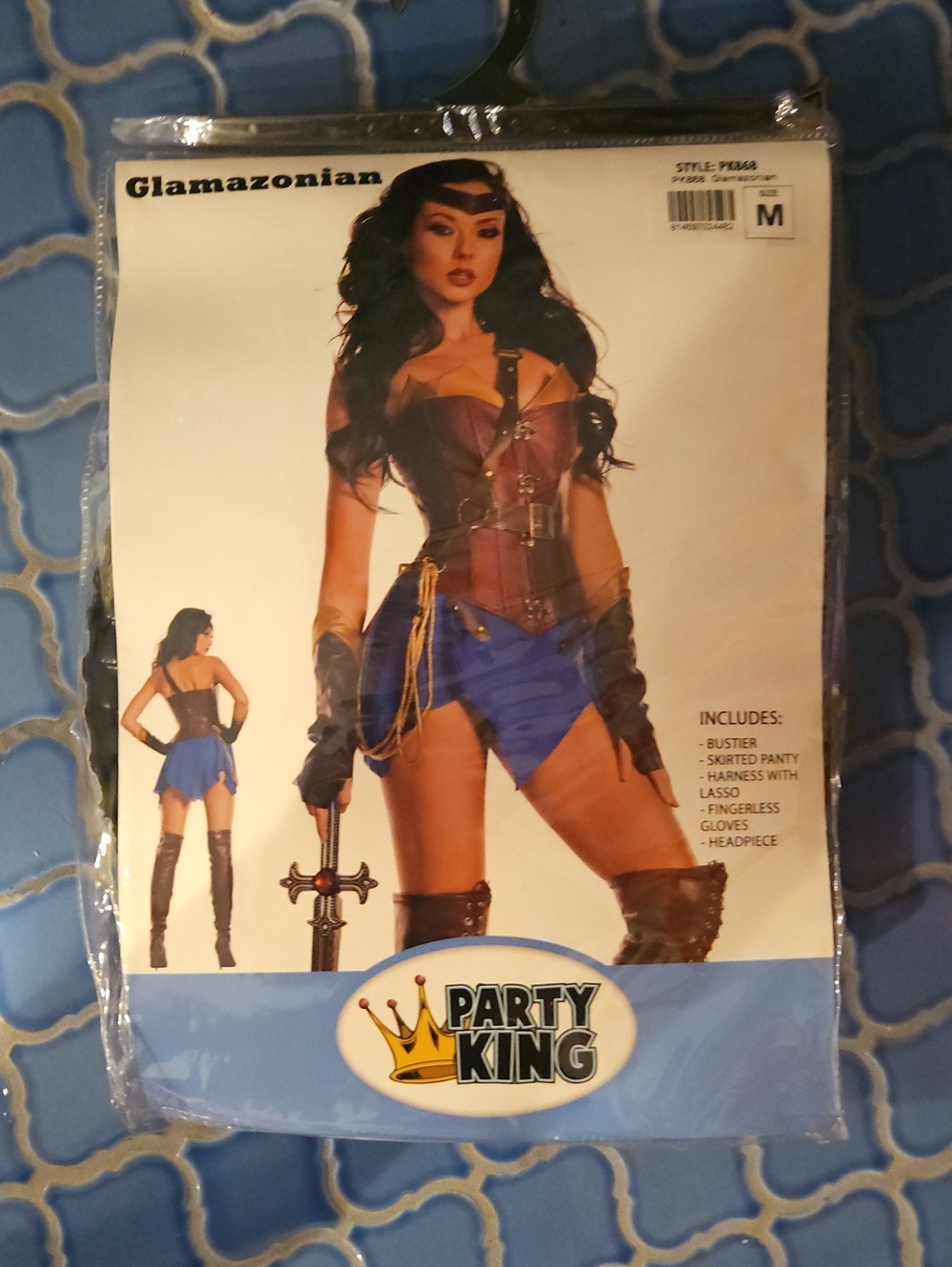 Wonder Women Glamazonian Blue & Brown Costume
